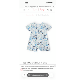 Mila & Rose Mila & Rose- Tee Time Shorty One Piece