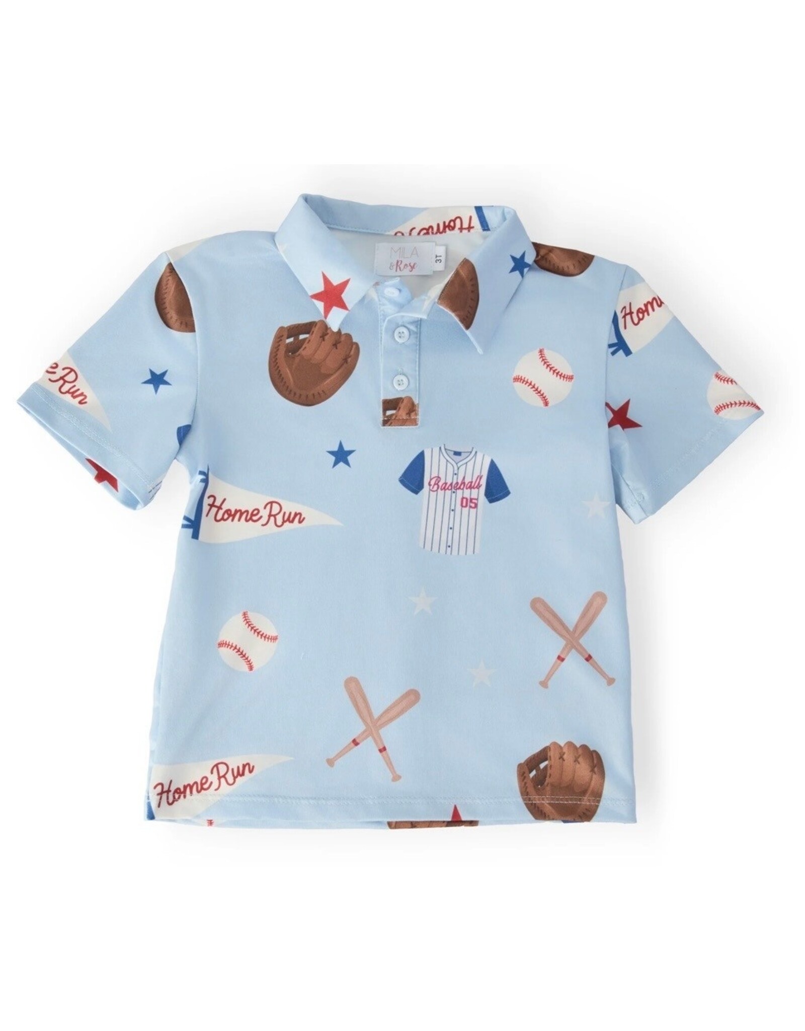 Mila & Rose Mila & Rose- Home Run S/S Polo