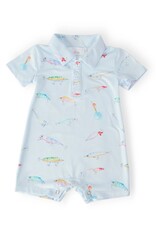 Mila & Rose Mila & Rose- Fish Hook Polo Shorty One Piece