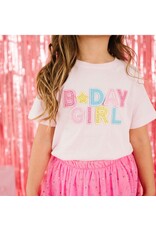 Sweet Wink- Birthday Girl Rhinestone Patch S/S Ballet TShirt
