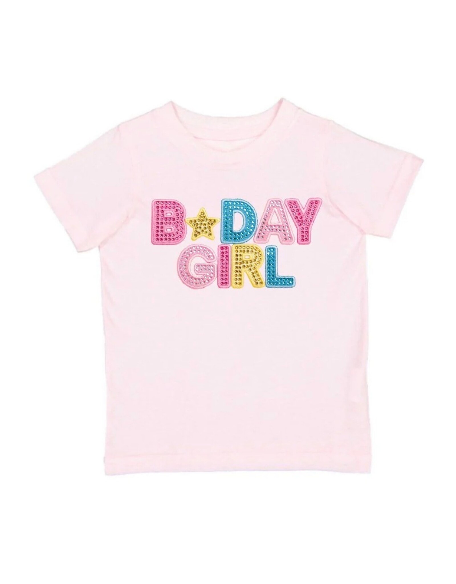 Sweet Wink- Birthday Girl Rhinestone Patch S/S Ballet TShirt