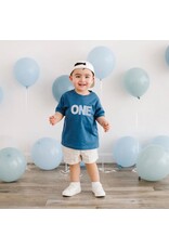 Sweet Wink- One Patchwork Patch S/S Indigo TShirt