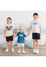 Sweet Wink Sweet Wink- One Patchwork Patch S/S Indigo TShirt