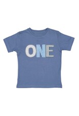 Sweet Wink Sweet Wink- One Patchwork Patch S/S Indigo TShirt