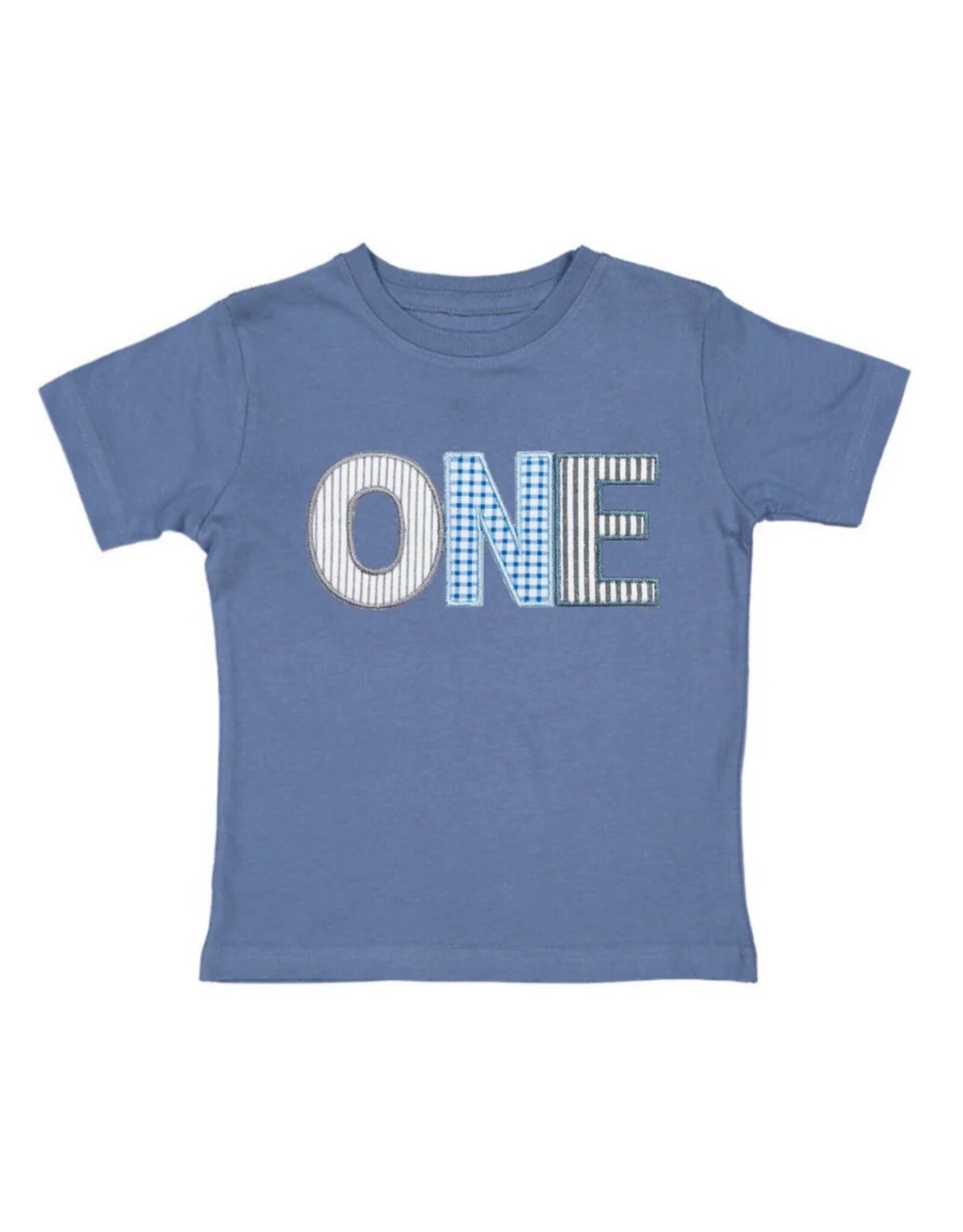Sweet Wink Sweet Wink- One Patchwork Patch S/S Indigo TShirt