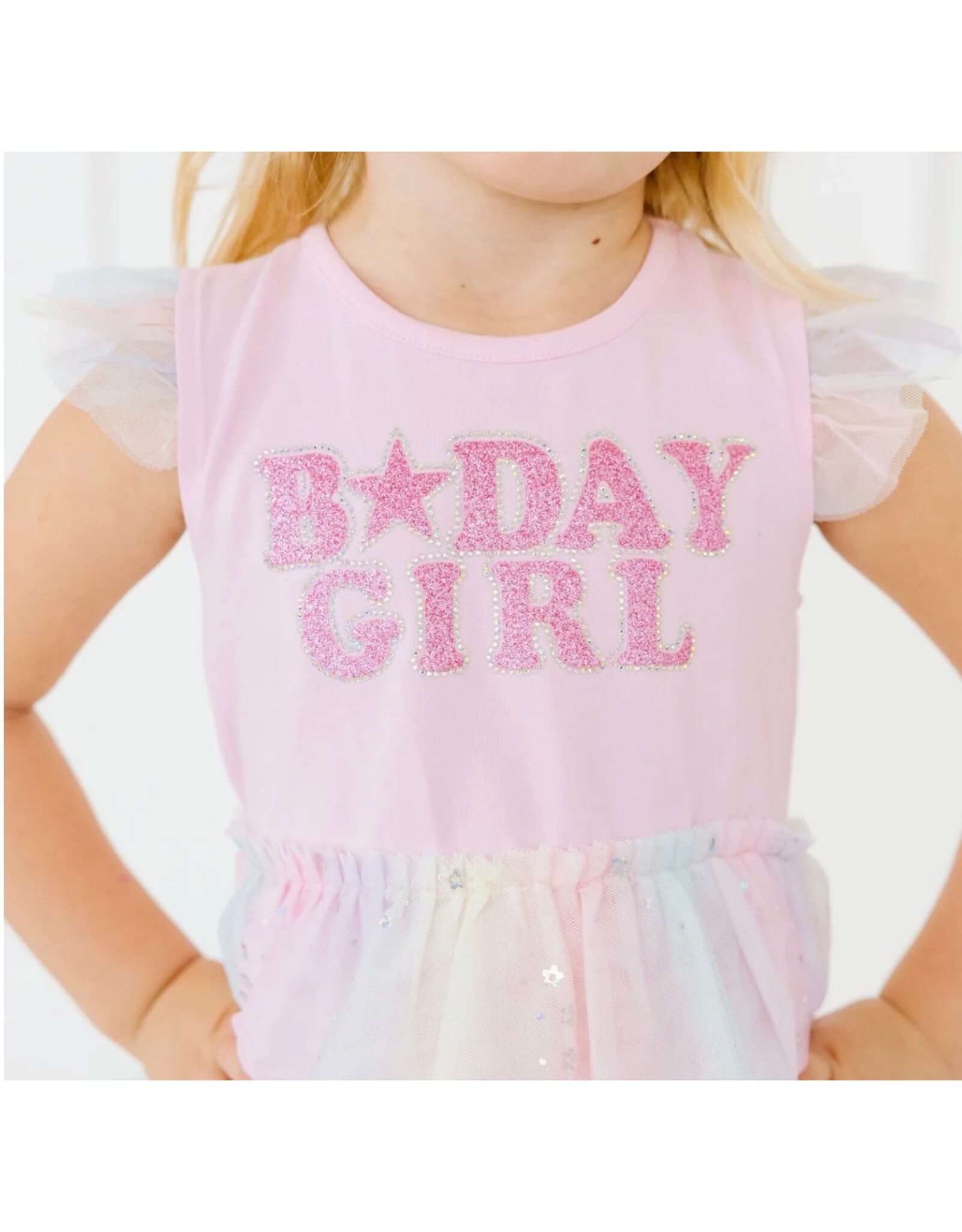 Sweet Wink Sweet Wink- Birthday Girl Fairy Dust S/S Tutu Dress