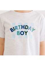 Sweet Wink Sweet Wink- Birthday Boy Checker S/S Ash TShirt