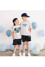 Sweet Wink Sweet Wink- Birthday Boy Checker S/S Ash TShirt
