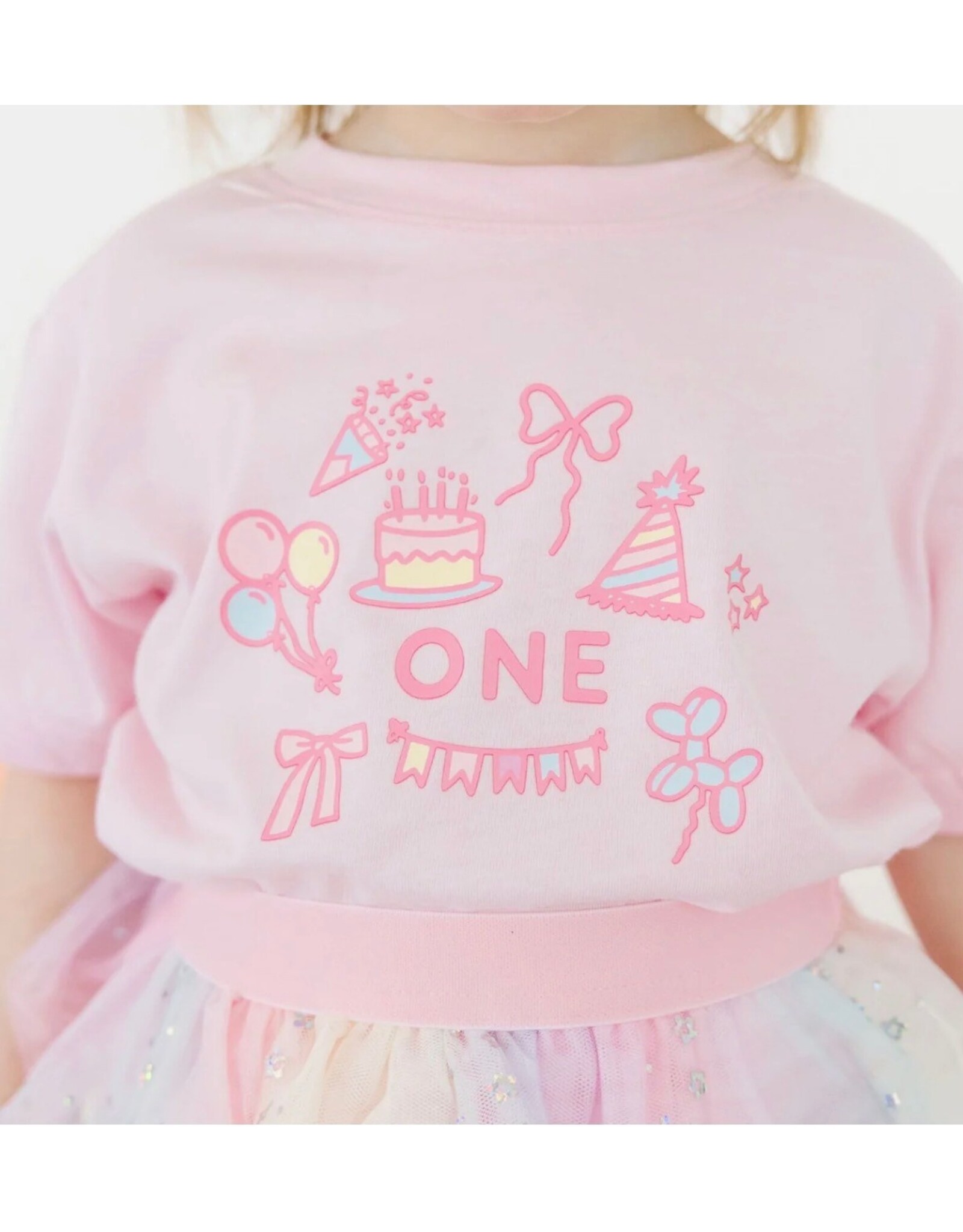 Sweet Wink Sweet Wink- First Birthday Icon S/S Ballet TShirt