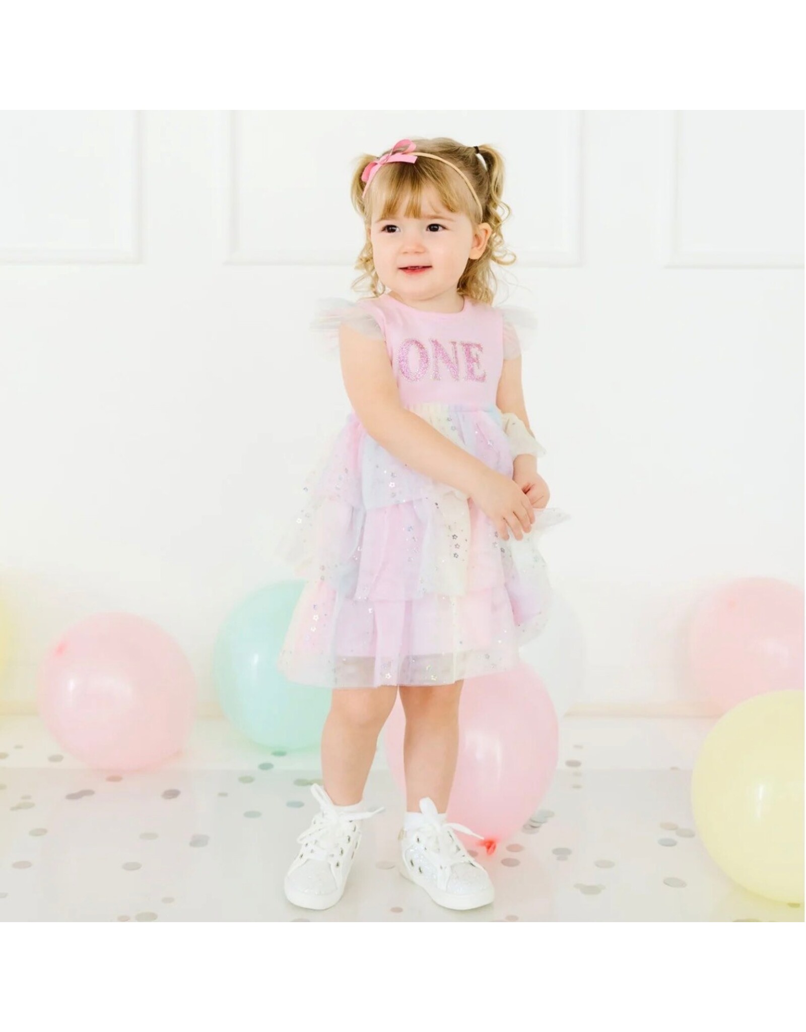Sweet Wink- First Birthday Fairy DustS/S Tutu Dress