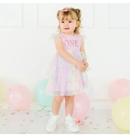 Sweet Wink- First Birthday Fairy DustS/S Tutu Dress
