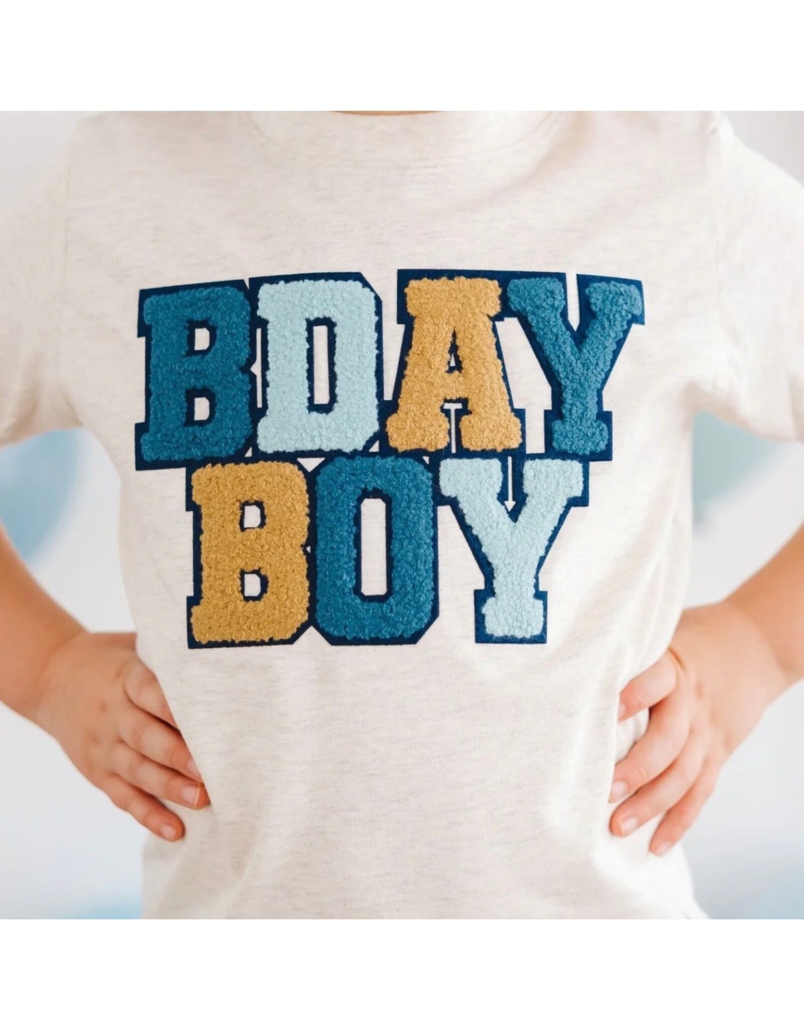 Sweet Wink- Birthday Boy Patch Natural TShirt