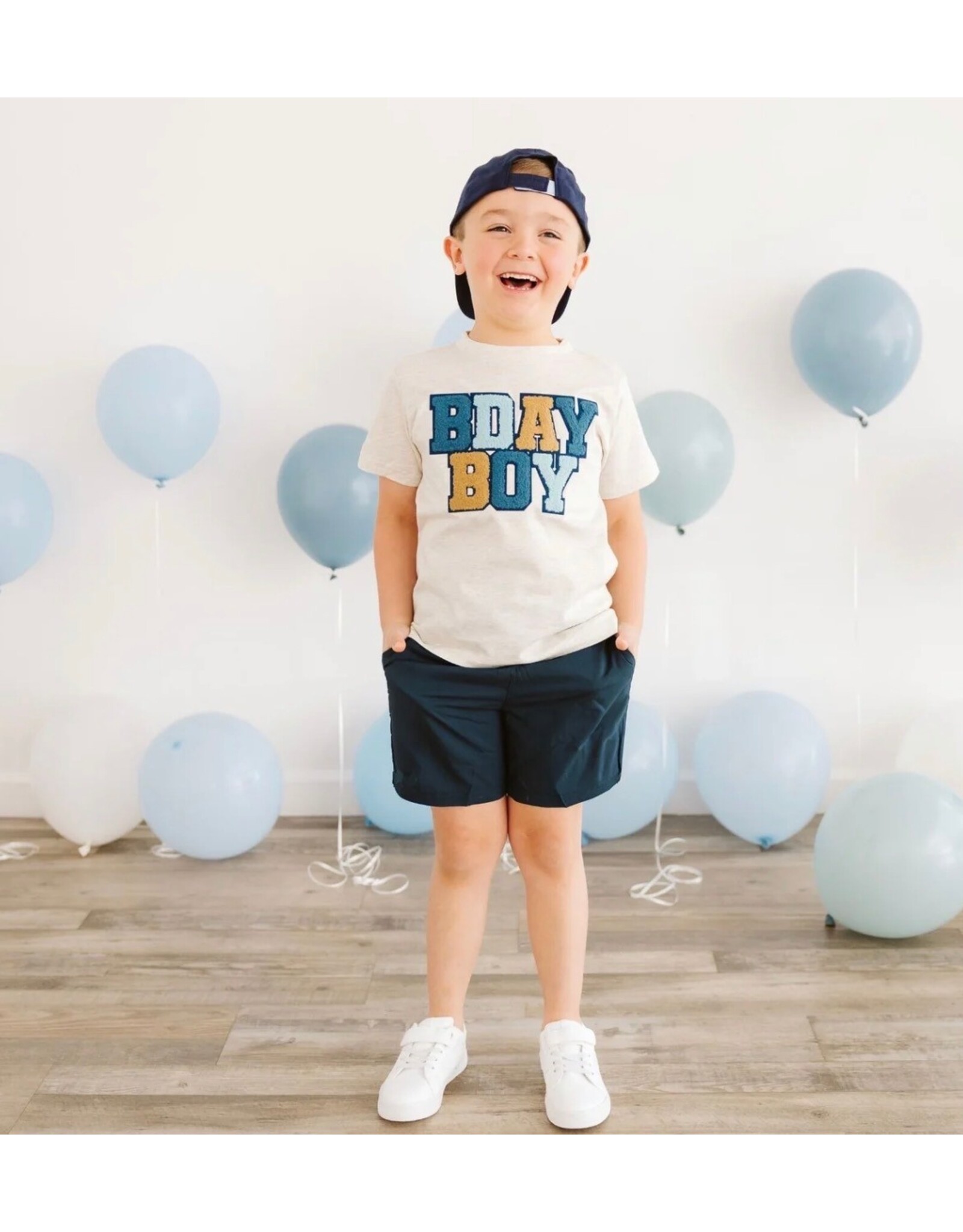 Sweet Wink Sweet Wink- Birthday Boy Patch Natural TShirt