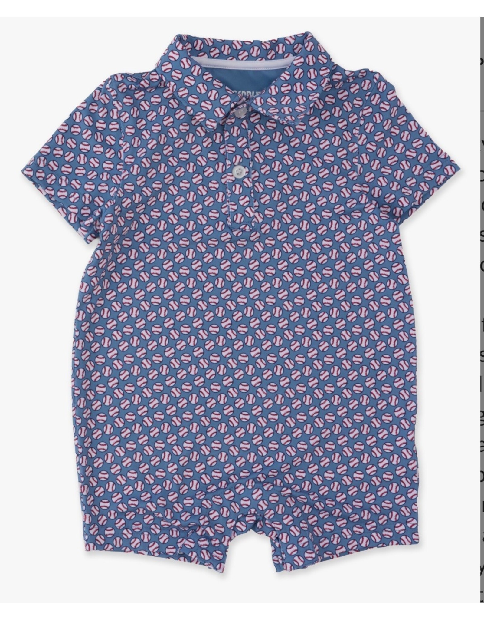 Ruffle Butts Ruffle Butts- Home Run Performance Polo Romper