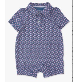 Ruffle Butts Ruffle Butts- Home Run Performance Polo Romper