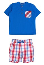 Ruffle Butts Ruffle Butts- Lincoln Plaid Short Set