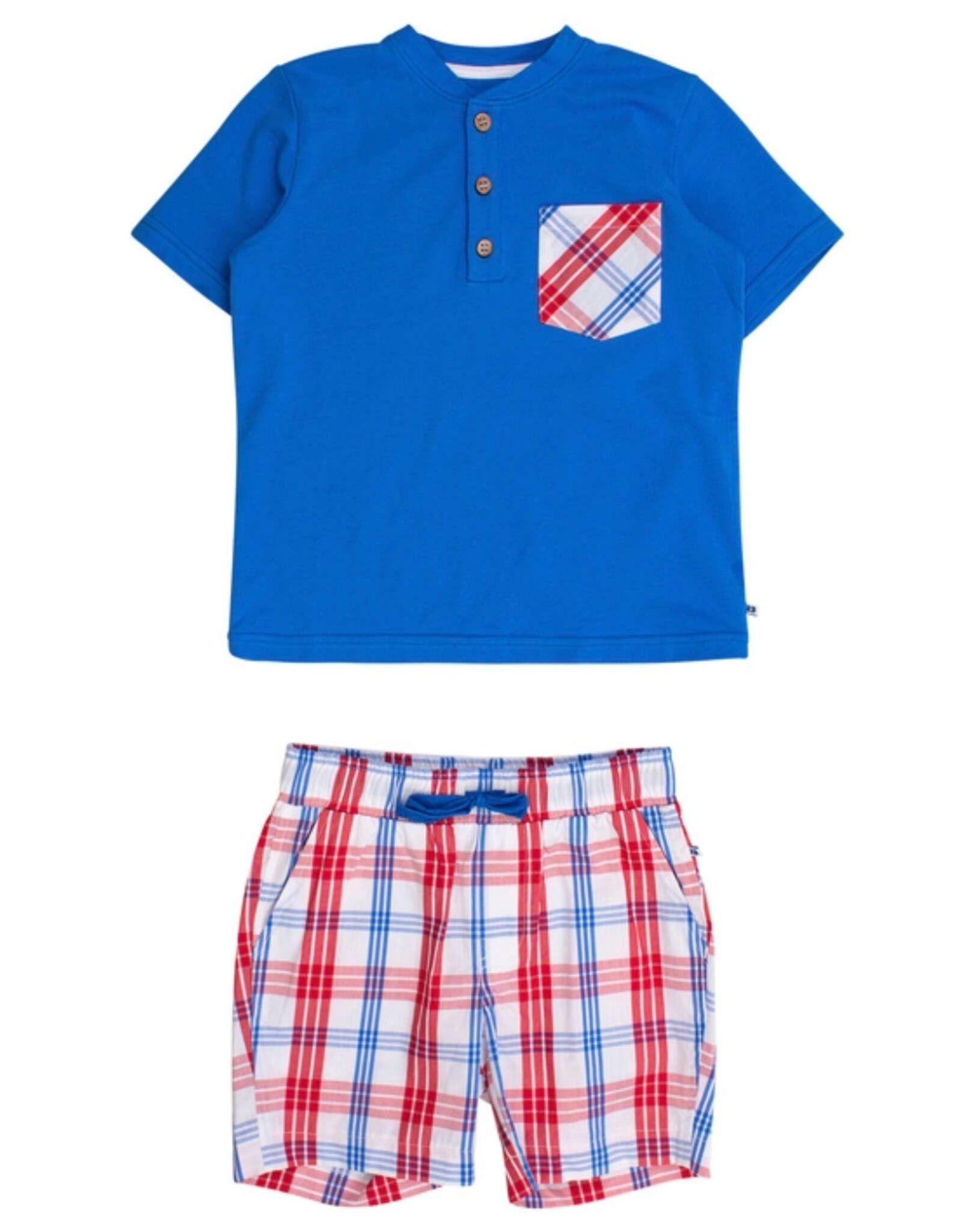 Ruffle Butts Ruffle Butts- Lincoln Plaid Short Set