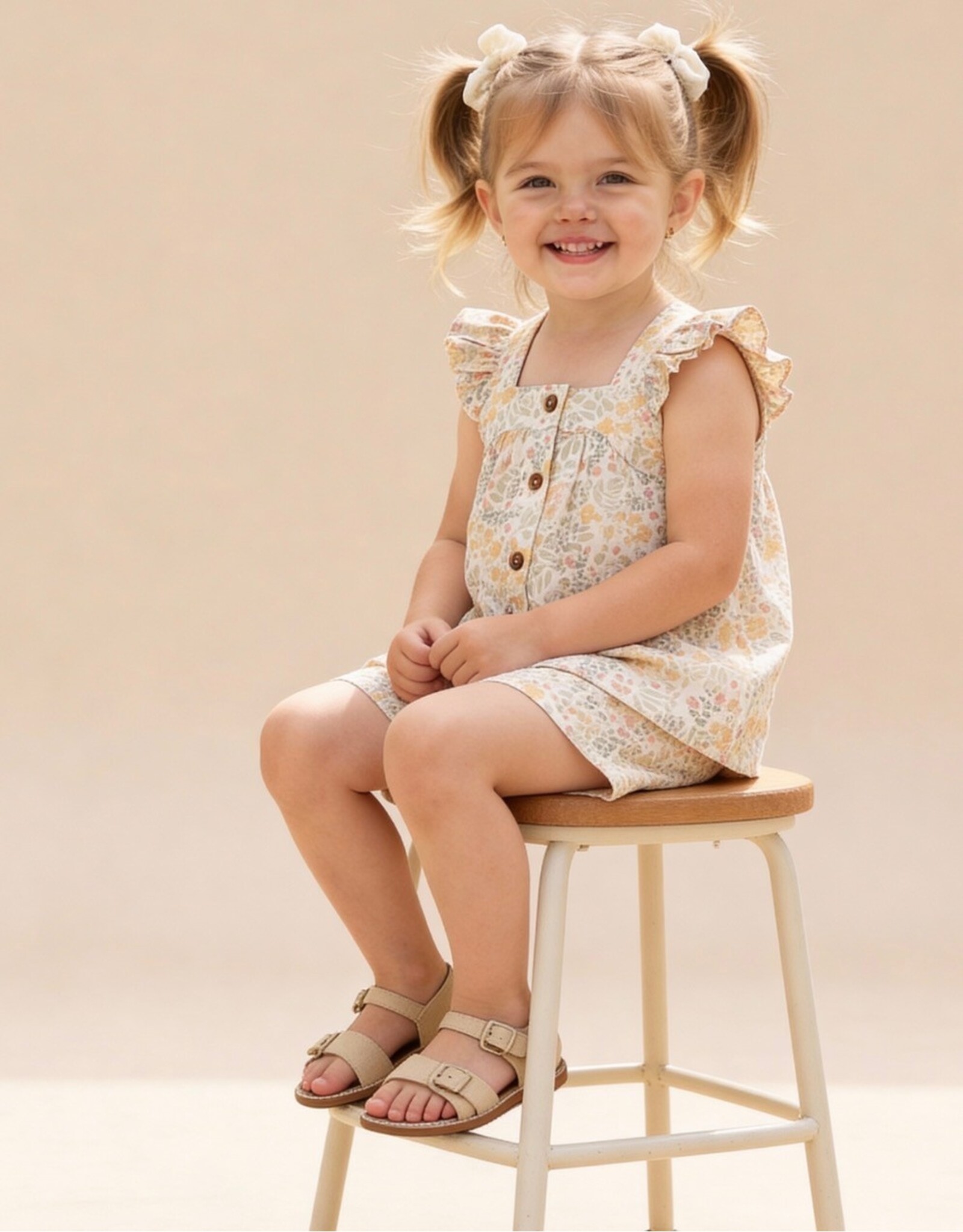 MAKEMAKE Organics MM Organics- Bloomfield Flutter Top & Short Set