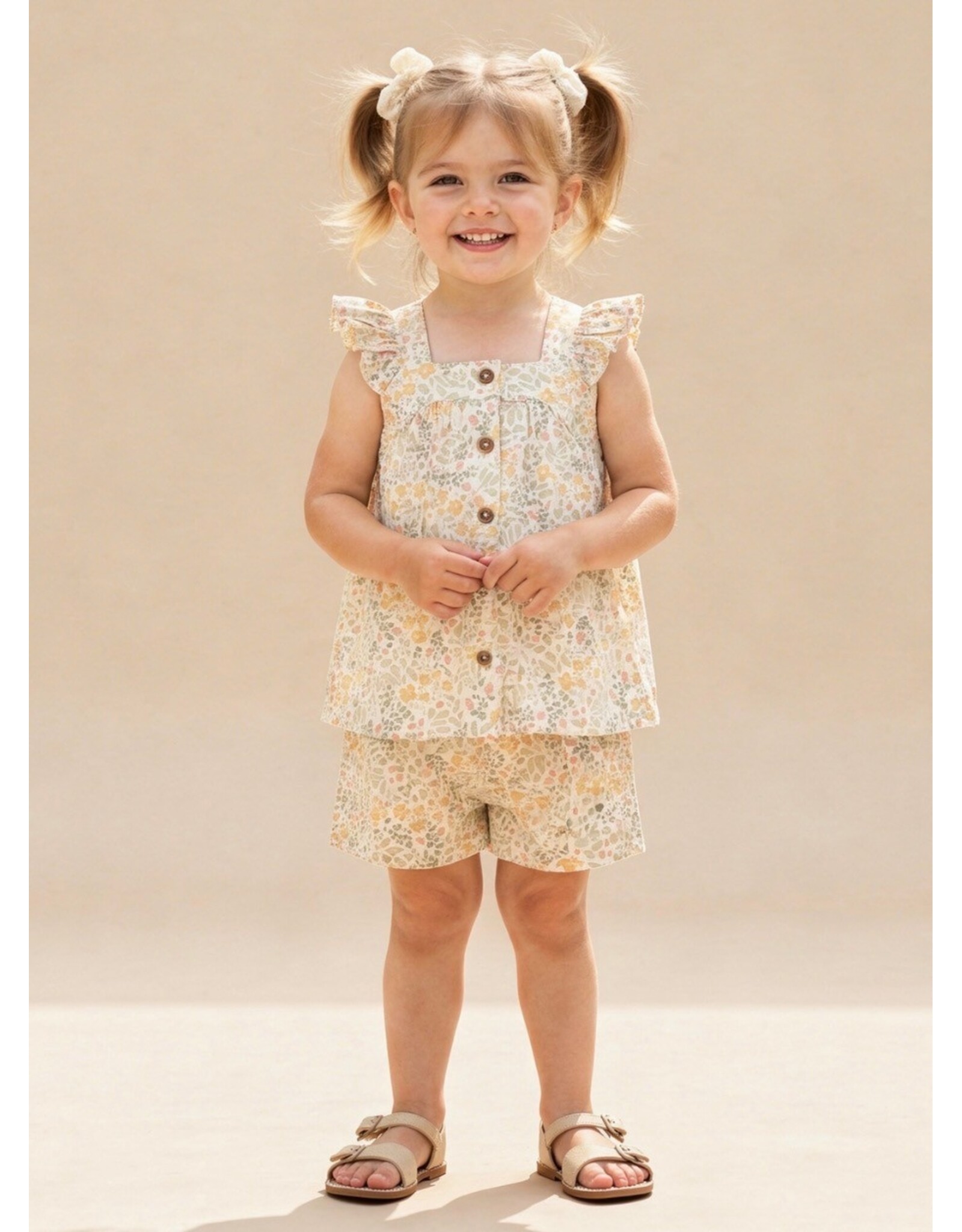 MAKEMAKE Organics MM Organics- Bloomfield Flutter Top & Short Set