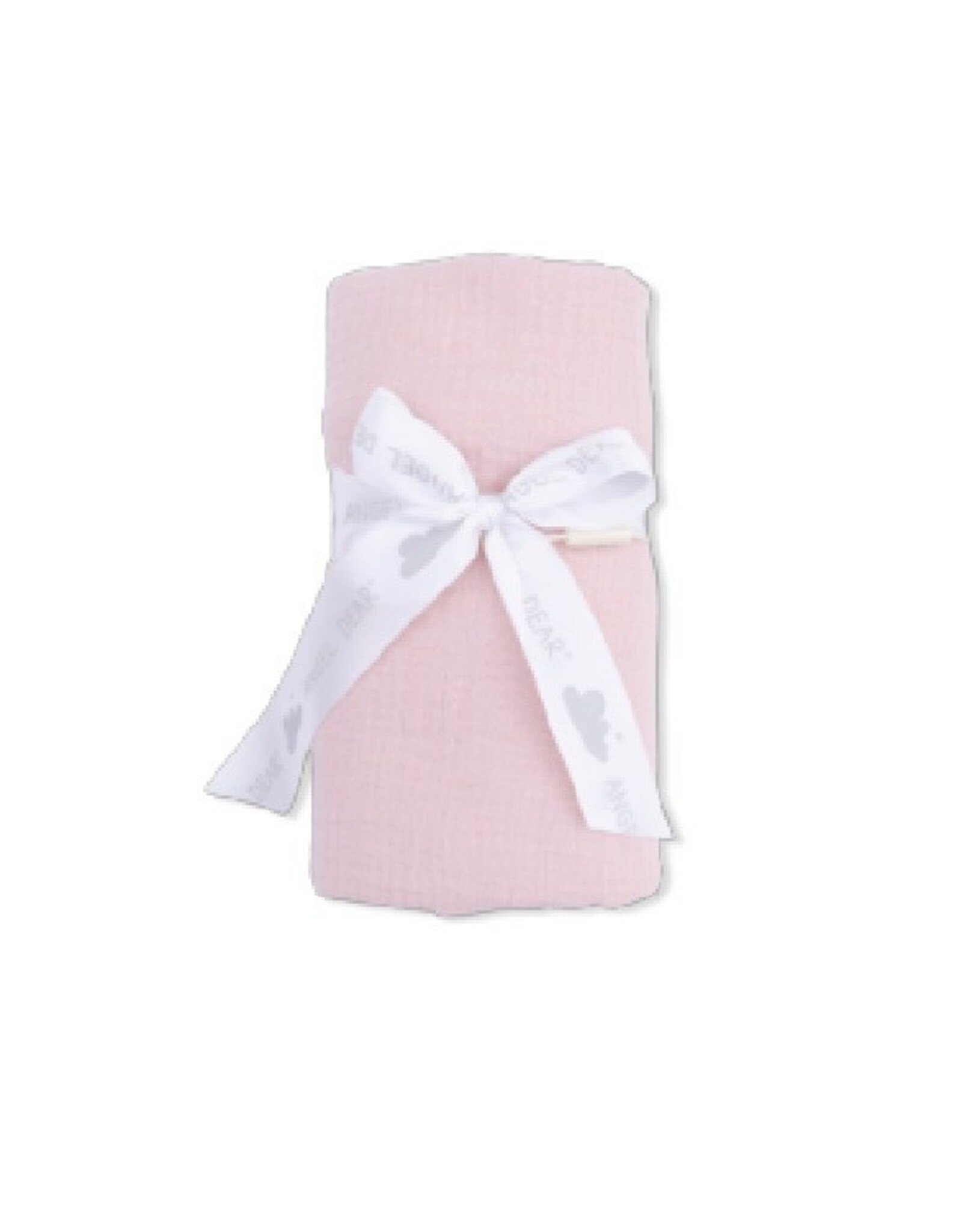 Angel Dear Angel Dear- Pink Solid Muslin Lotus Swaddle Blanket