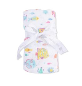 Angel Dear Angel Dear- Sunny Coral Reef Fish Swaddle Blanket