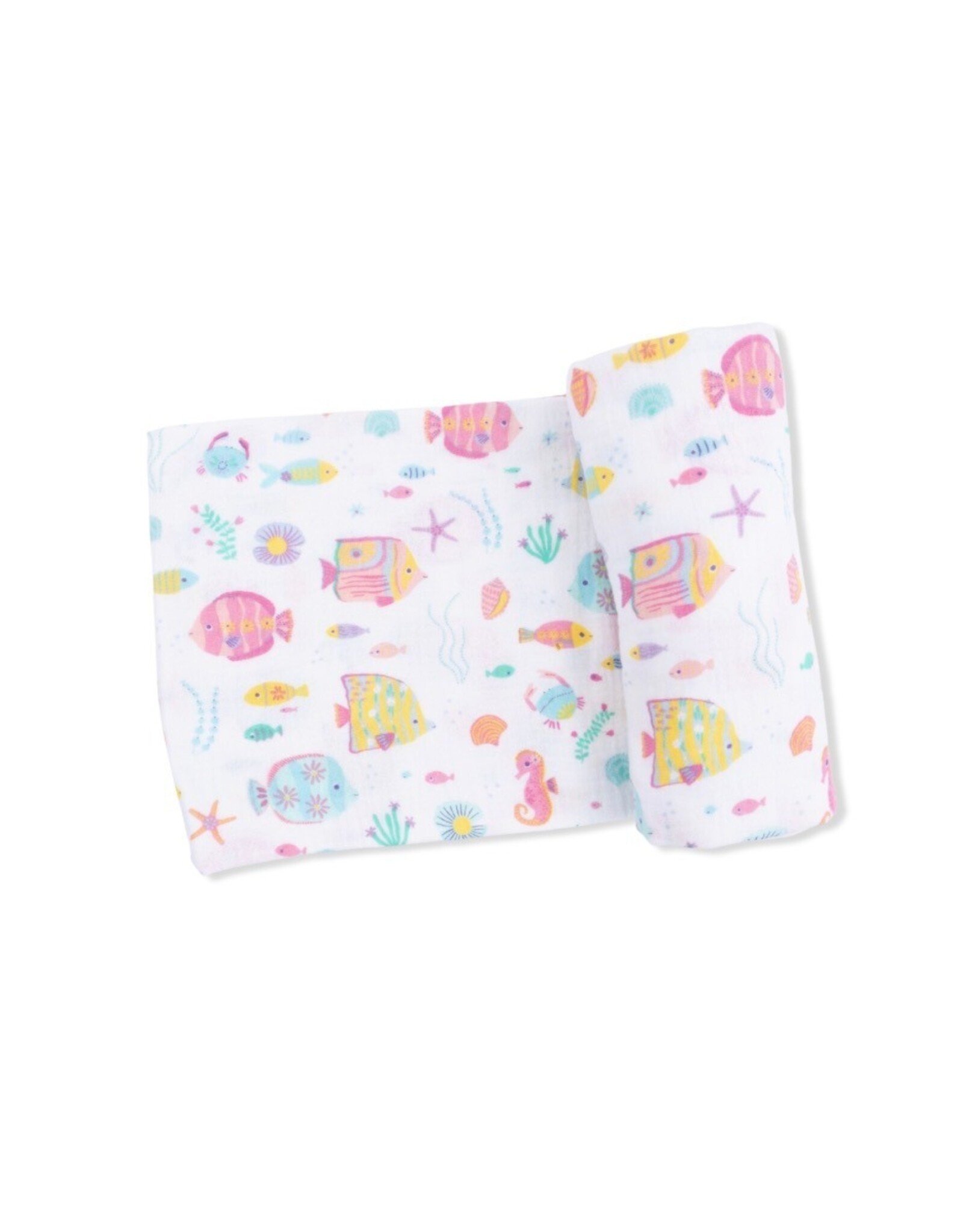Angel Dear Angel Dear- Sunny Coral Reef Fish Swaddle Blanket