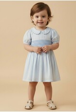 MAKEMAKE Organics MM Organics- Light Blue Smocked Collar Dress