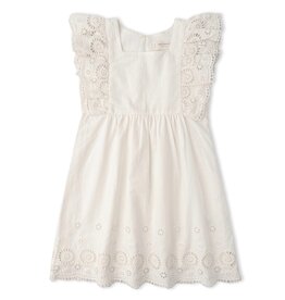 MAKEMAKE Organics MM Organics- Ivory Eyelet Flutter Dress