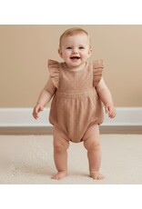 MAKEMAKE Organics MM Organics- Clay Eyelet Flutter Romper