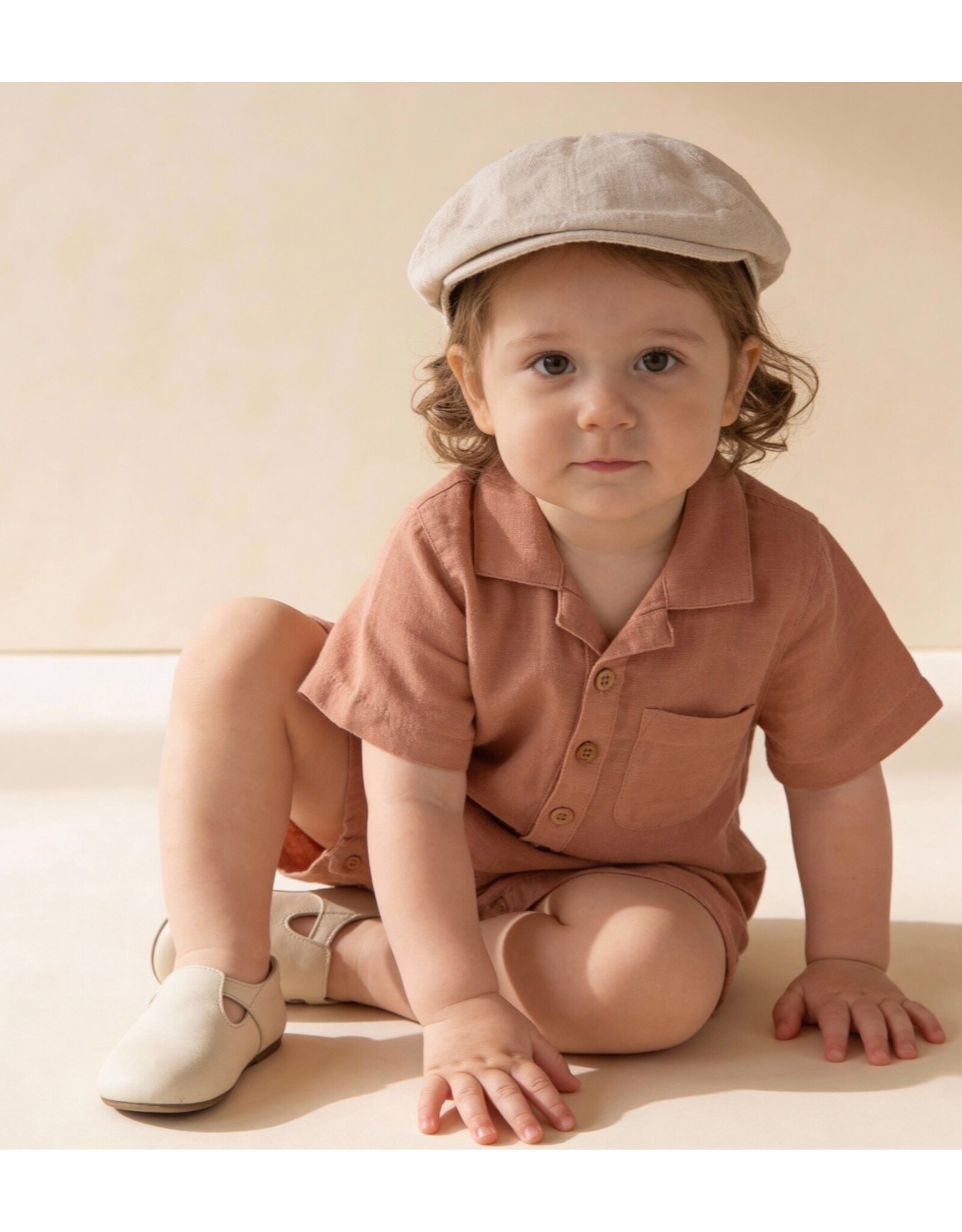 MAKEMAKE Organics MM Organics- Clay Collared Romper