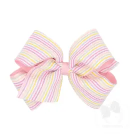 Wee Ones - King Multi Colored Seersucker Overlay Bow