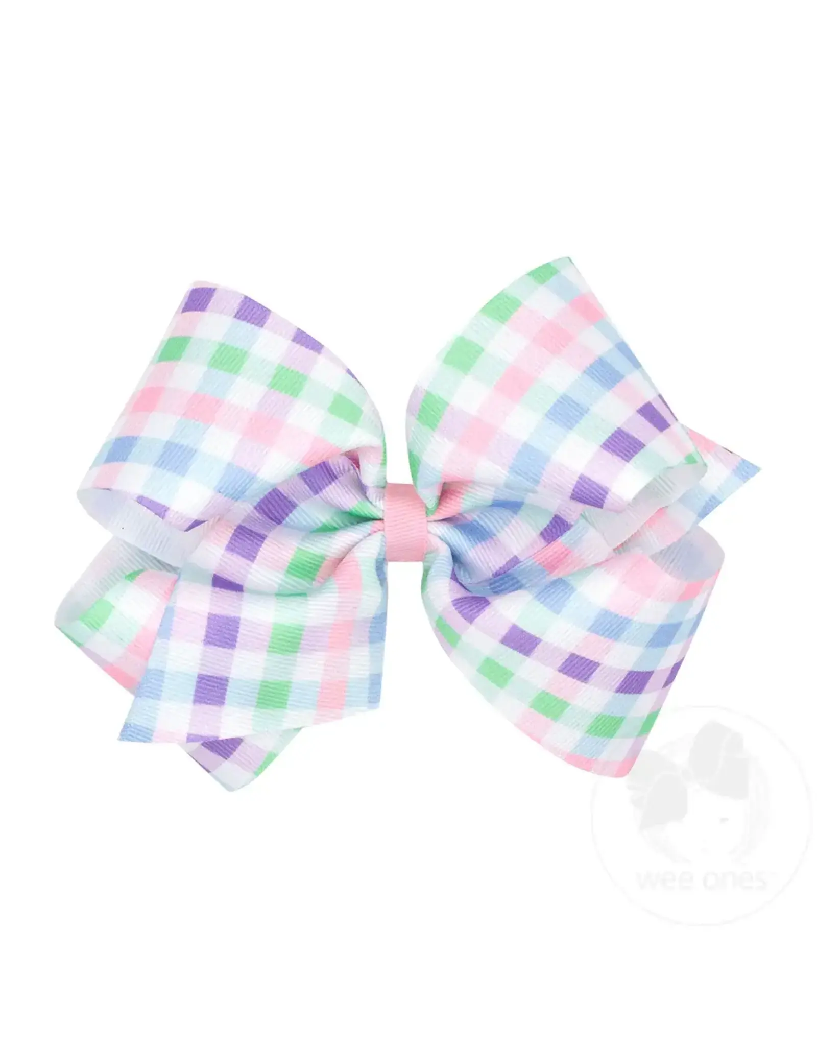 Wee Ones- King Multi Spring Gingham Bow