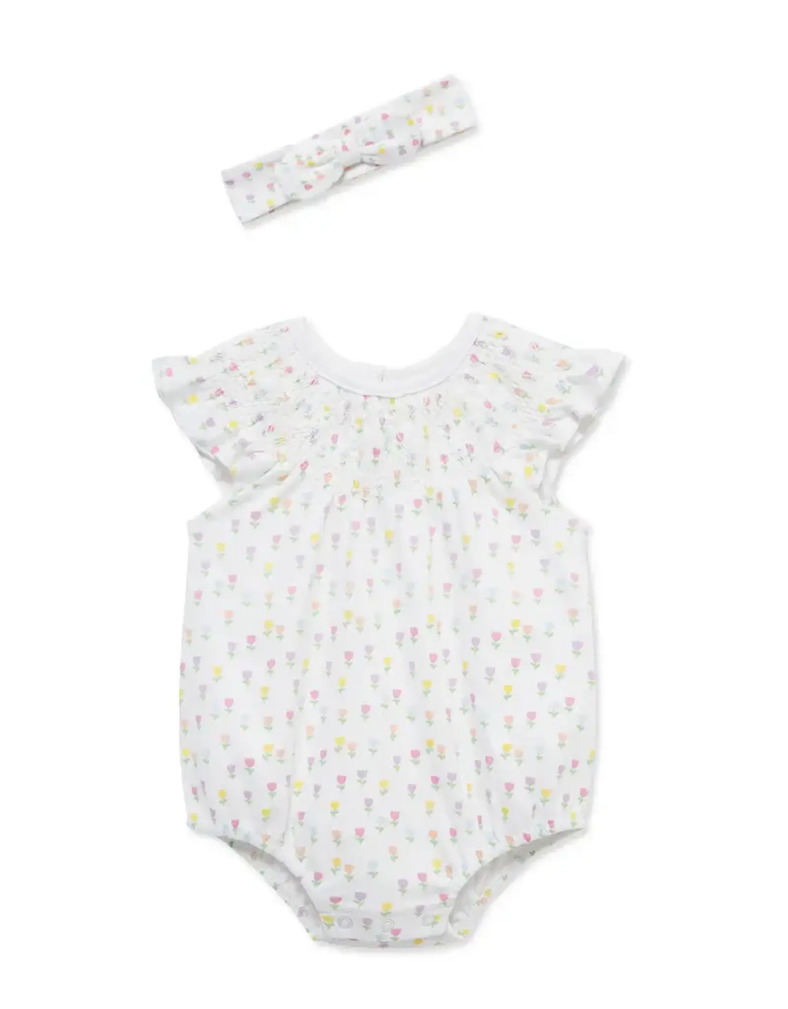 Little Me Little Me- Tulip Knit Bubble & HB