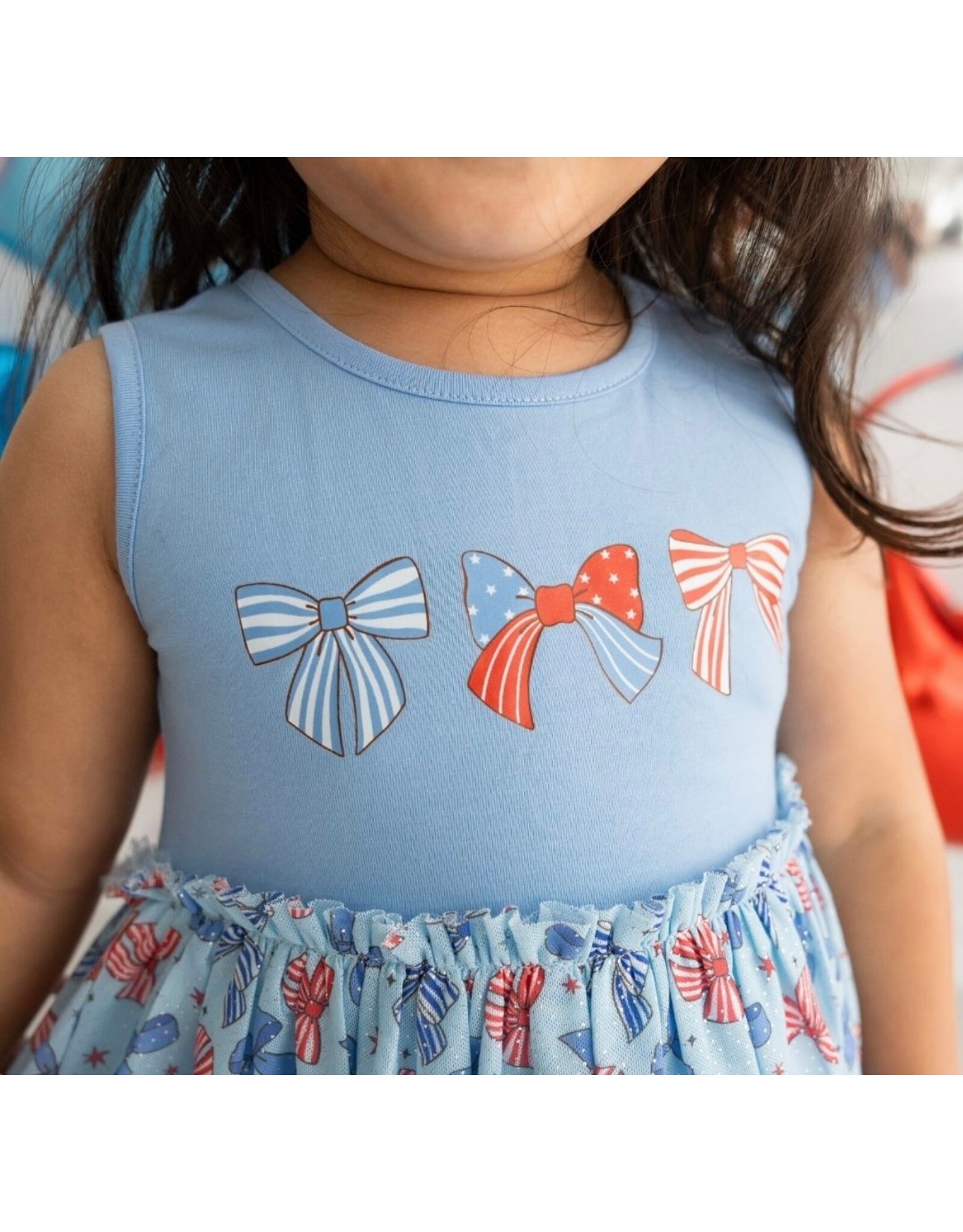 Sweet Wink- Patriotic Bow Tank Tutu Dress