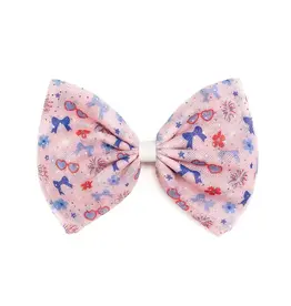 Sweet Wink Sweet Wink- Red, White & Cute Tulle Bow Clip