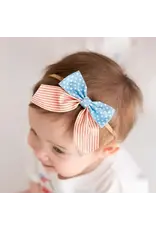 Sweet Wink- Patriotic Cutie Bow Soft Headband