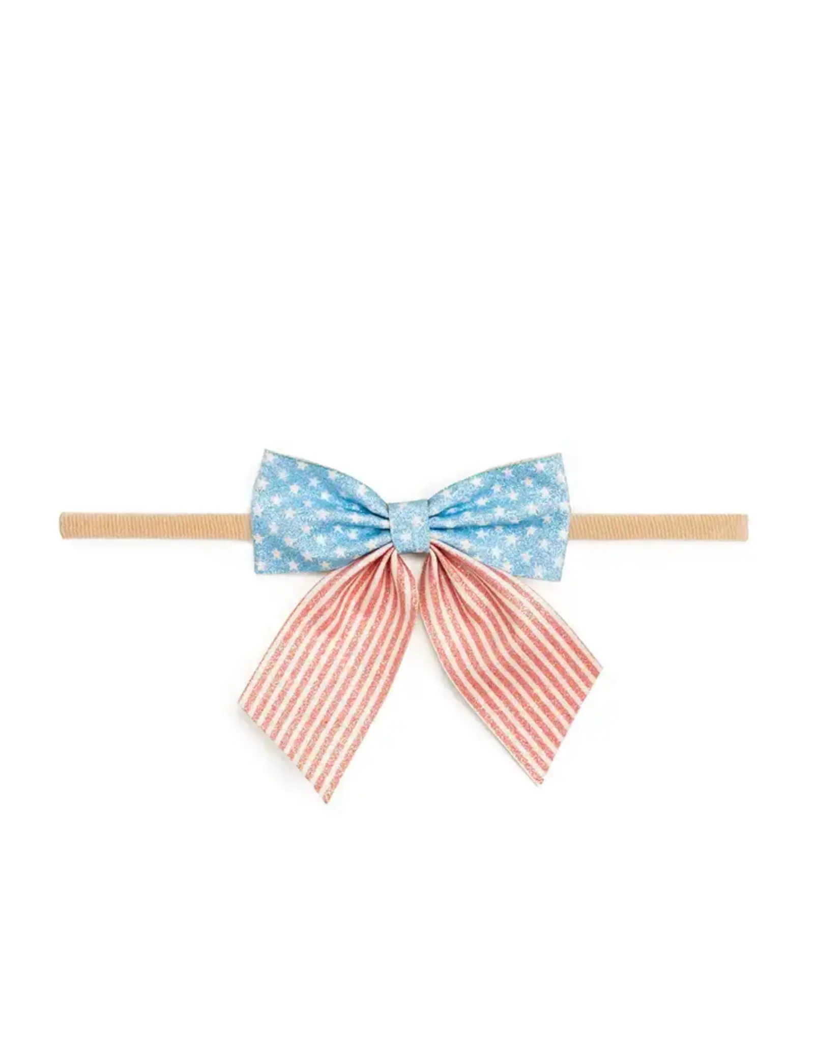 Sweet Wink- Patriotic Cutie Bow Soft Headband