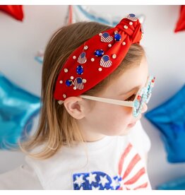 Sweet Wink- Patriotic Cutie Gemstone Headband