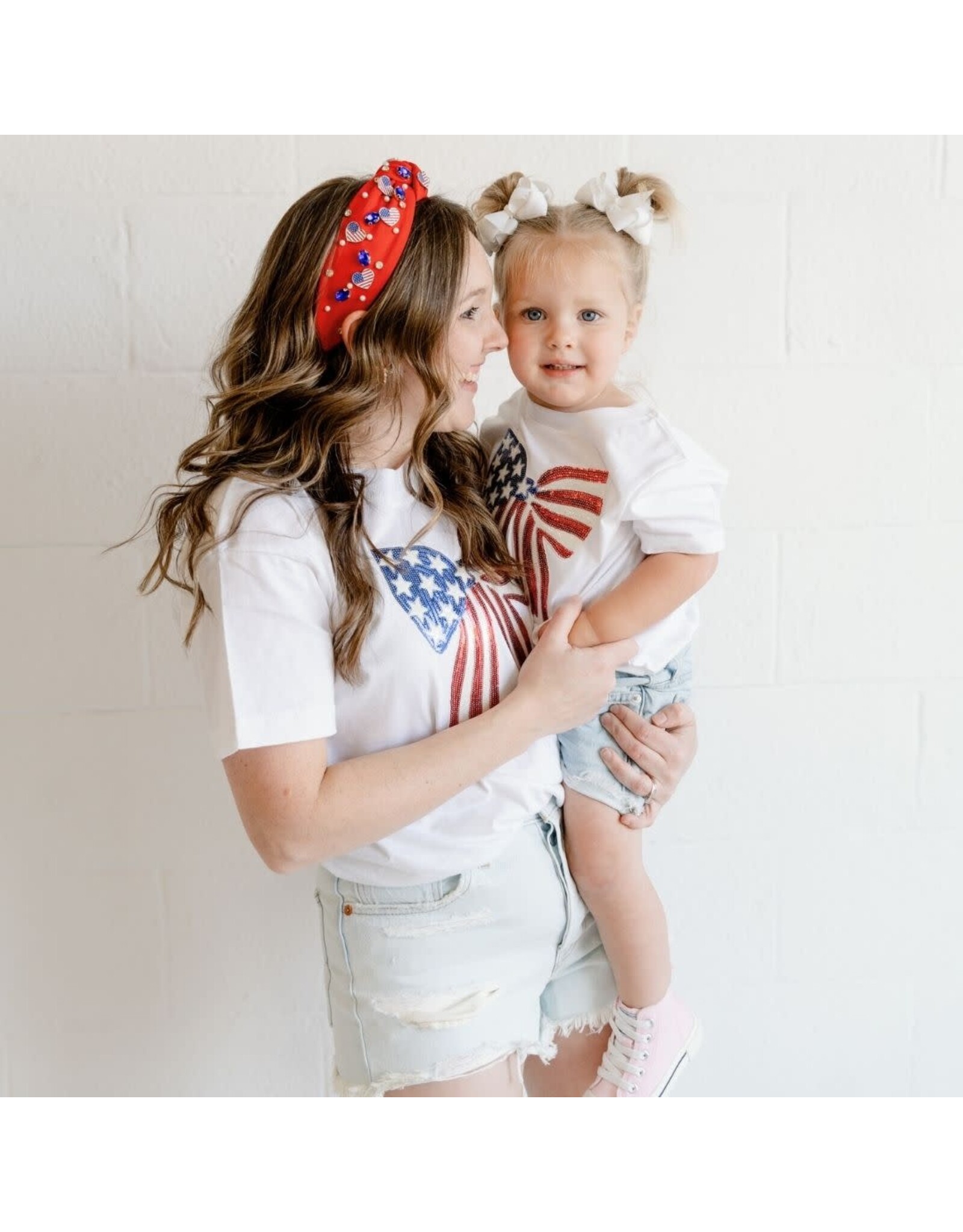 Sweet Wink- Women's Patriotic Cutie Gemstone Headband