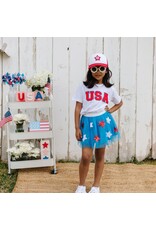 Sweet Wink- USA Red Patch White TShirt