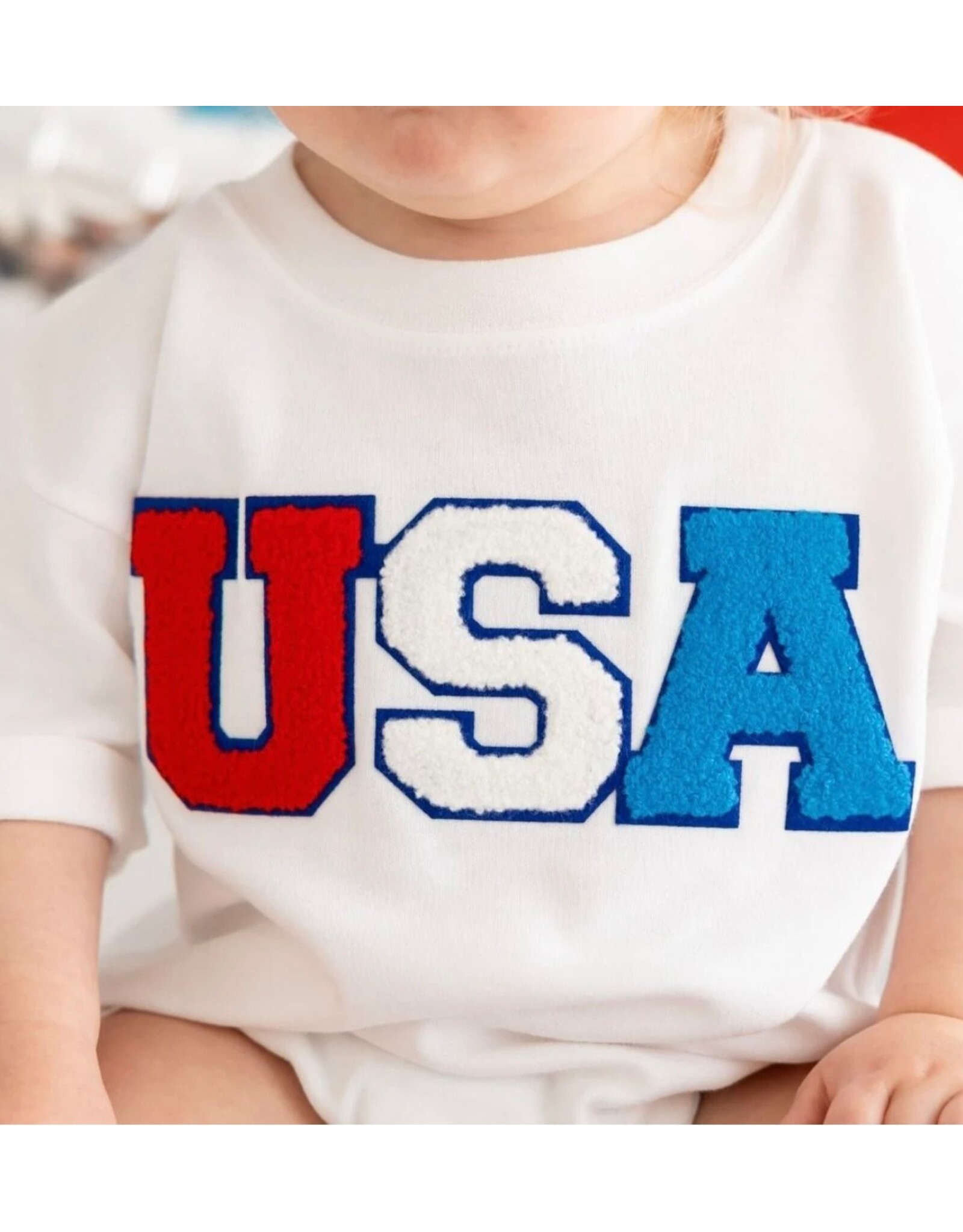 Sweet Wink- USA Patch S/S Romper