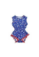 Mila & Rose Mila & Rose- Star Bright Pom Pom Romper