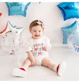 Sweet Wink Sweet Wink- Patriotic Cutie S/S Romper
