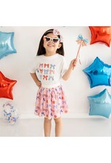 Sweet Wink- Patriotic Cutie S/S Shirt White