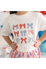 Sweet Wink- Patriotic Cutie S/S Shirt White
