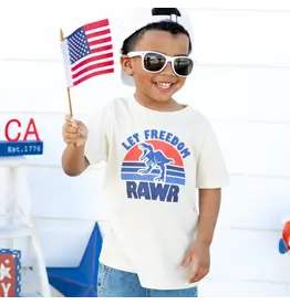 Sweet Wink- Let Freedom Rawr S/S Natural TShirt