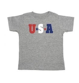 Sweet Wink Sweet Wink- USA S/S Gray Shirt