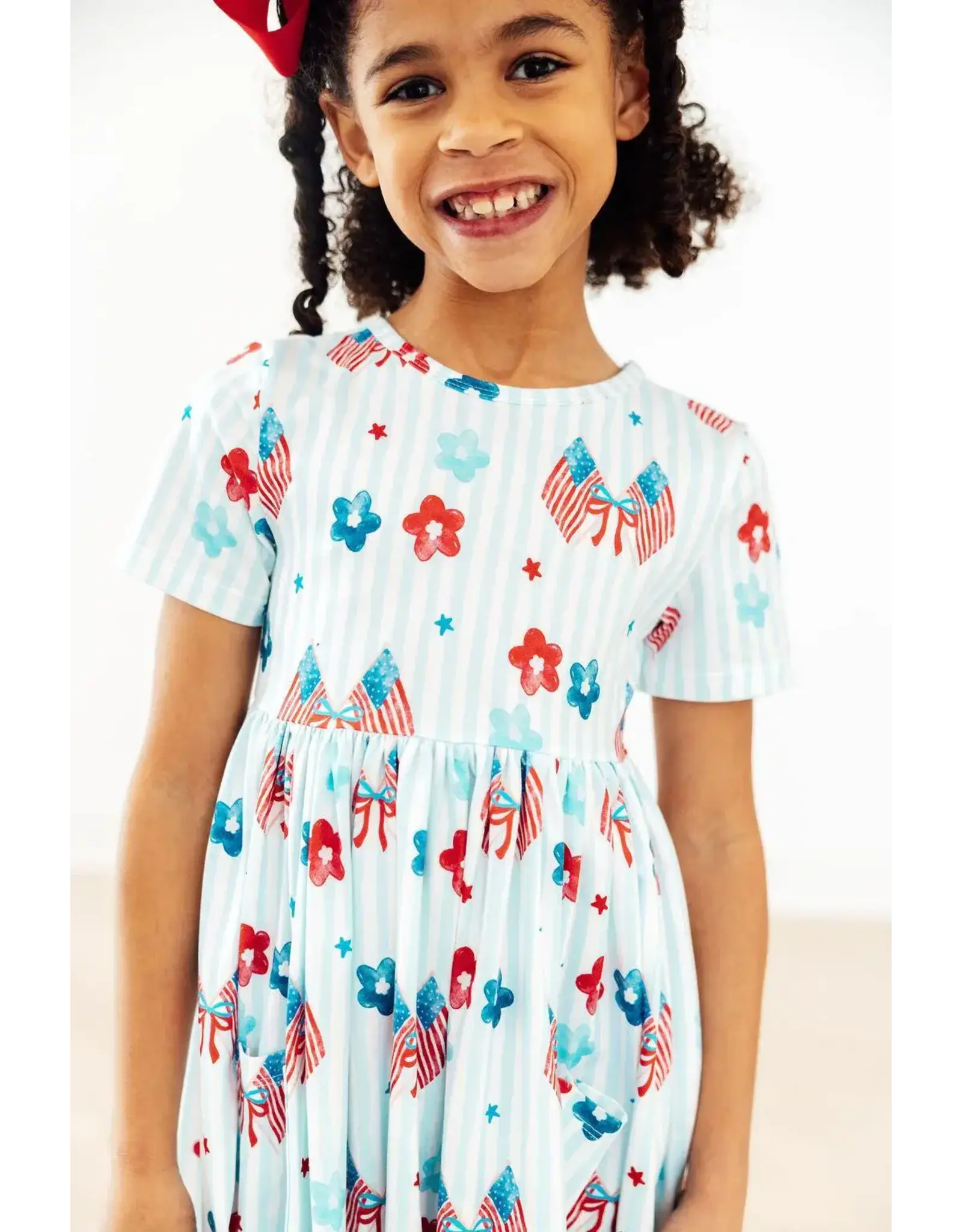 Mila & Rose Mila & Rose- Home of the Brave Pocket Twirl Dress