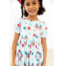 Mila & Rose Mila & Rose- Home of the Brave Pocket Twirl Dress