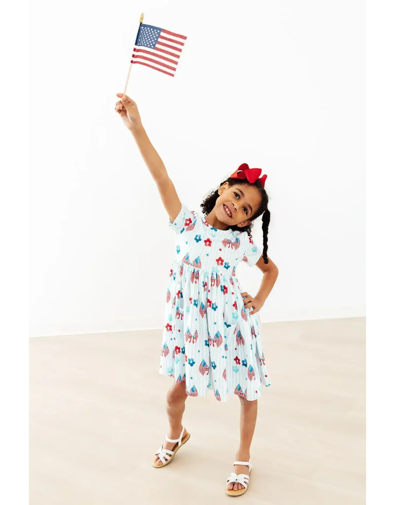 Mila & Rose Mila & Rose- Home of the Brave Pocket Twirl Dress